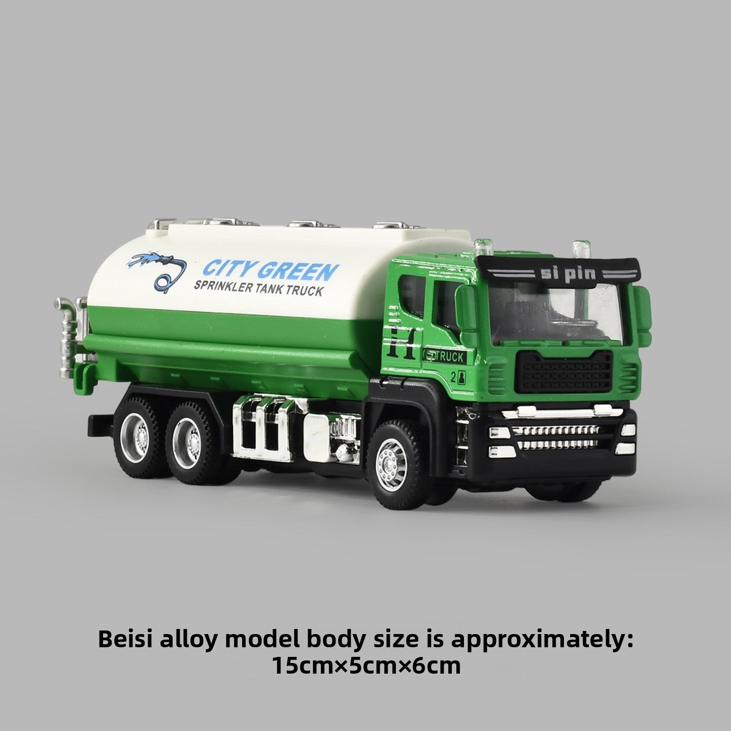 Alloy Sanitation Truck Toy with Inertia Motion