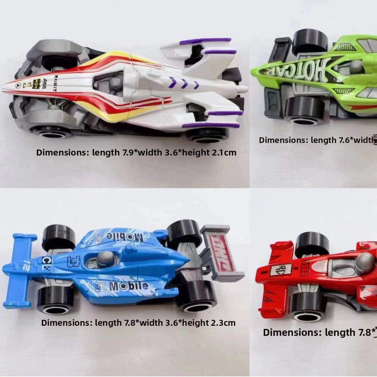 Alloy sliding racing car, metal car