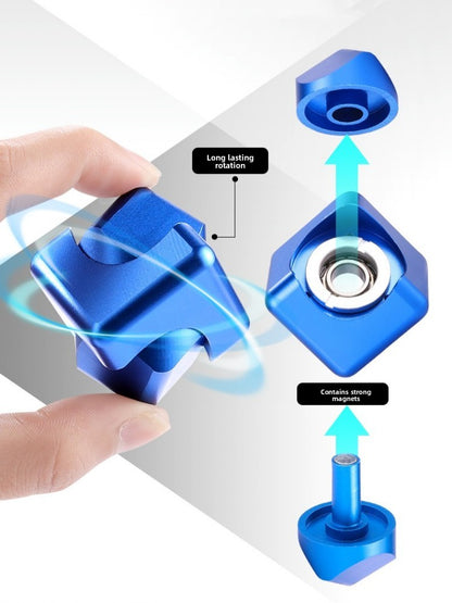 Alloy Square Fingertip Spinner Gyro Stress Relief Toy