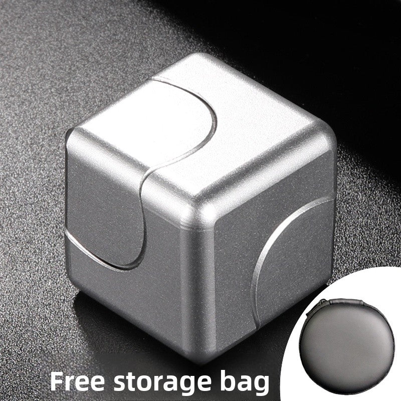 Alloy Square Fingertip Spinner Gyro Stress Relief Toy