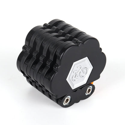 Alloy Steel Folding Bicycle Combination Lock with Anti-Cut Chain