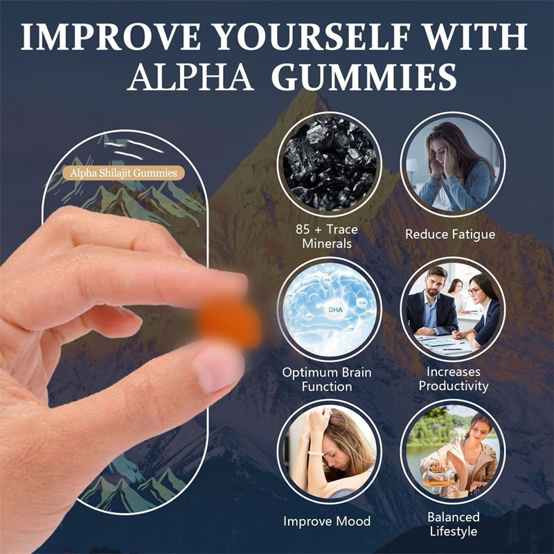 Alpha Gummies 10 in 1 Xilaiji Body Care Agent Gentlely Cares for the Body