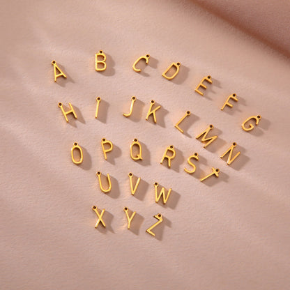 Alphabet Letter Pendant Charm