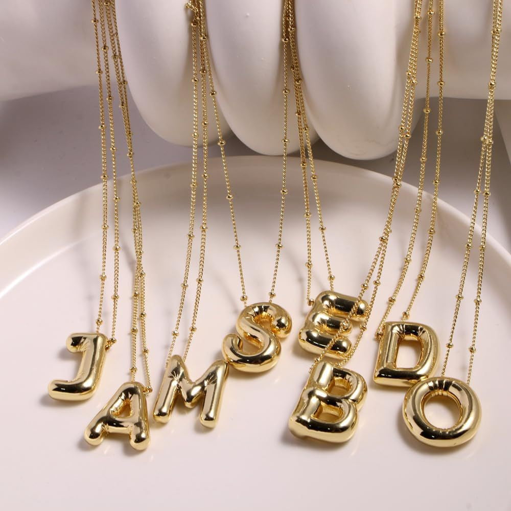 Alphabet Letter Pendant Necklace