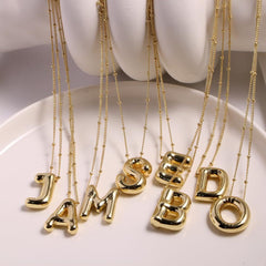 Gold letters