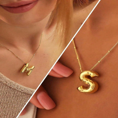 Alphabet Letter Pendant Necklace