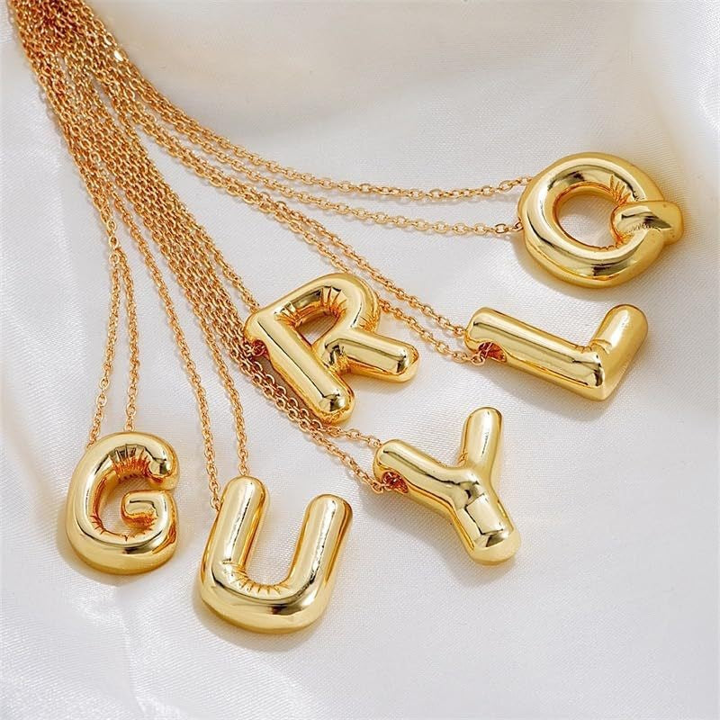Alphabet Letter Pendant Necklace