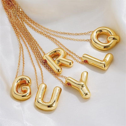 Alphabet Letter Pendant Necklace