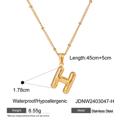 Alphabet Necklace Pendant