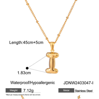 Alphabet Necklace Pendant