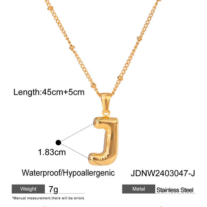 Alphabet Necklace Pendant