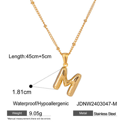 Alphabet Necklace Pendant
