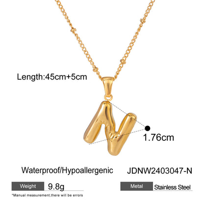 Alphabet Necklace Pendant