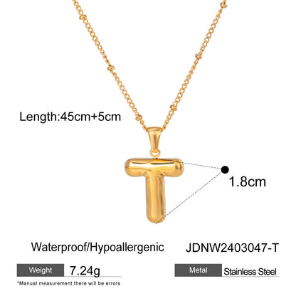 Alphabet Necklace Pendant