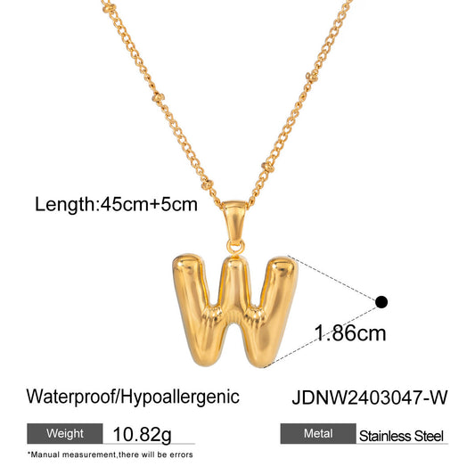 Alphabet Necklace Pendant