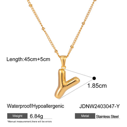 Alphabet Necklace Pendant