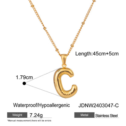 Alphabet Necklace Pendant