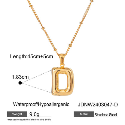 Alphabet Necklace Pendant