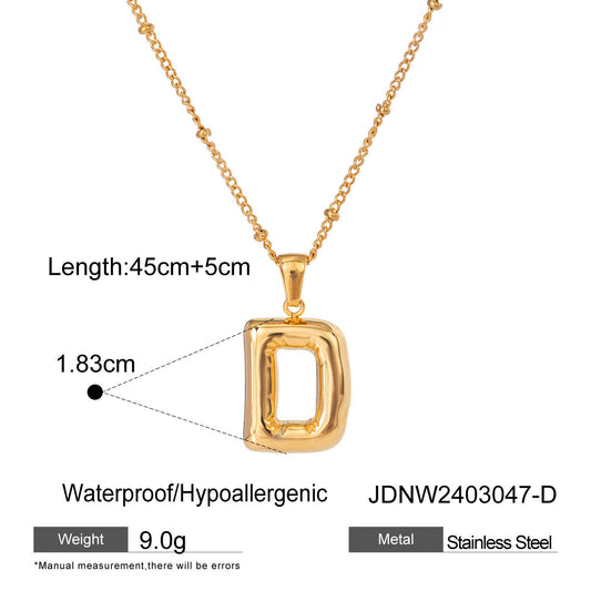 Alphabet Necklace Pendant