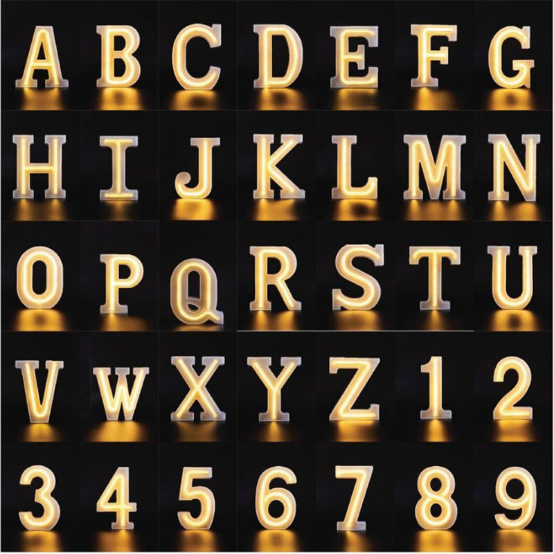 Alphanumeric Neon Light