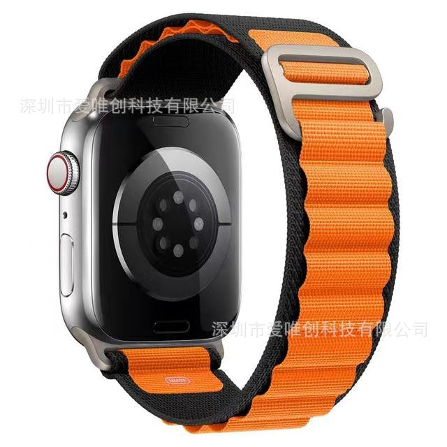 Alpine loop nylon watch strap