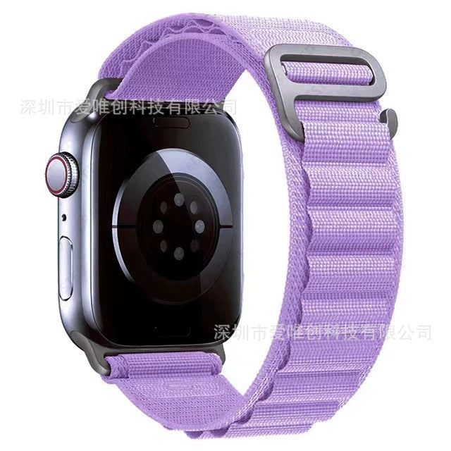 Alpine loop nylon watch strap