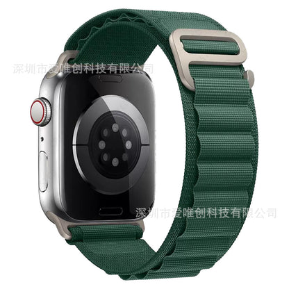 Alpine loop nylon watch strap
