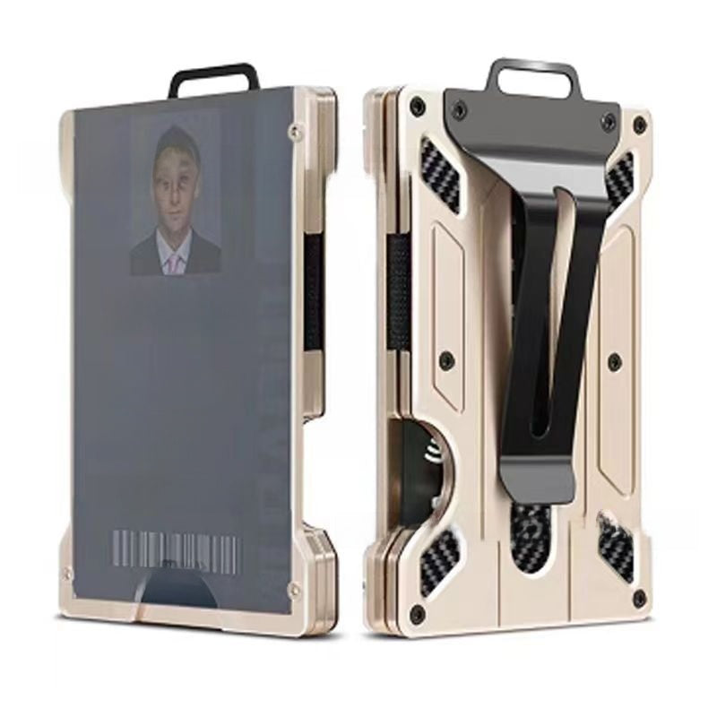 Aluminum alloy business card holder