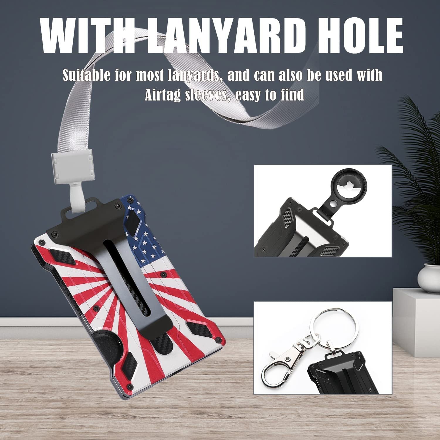 Aluminum alloy business card holder