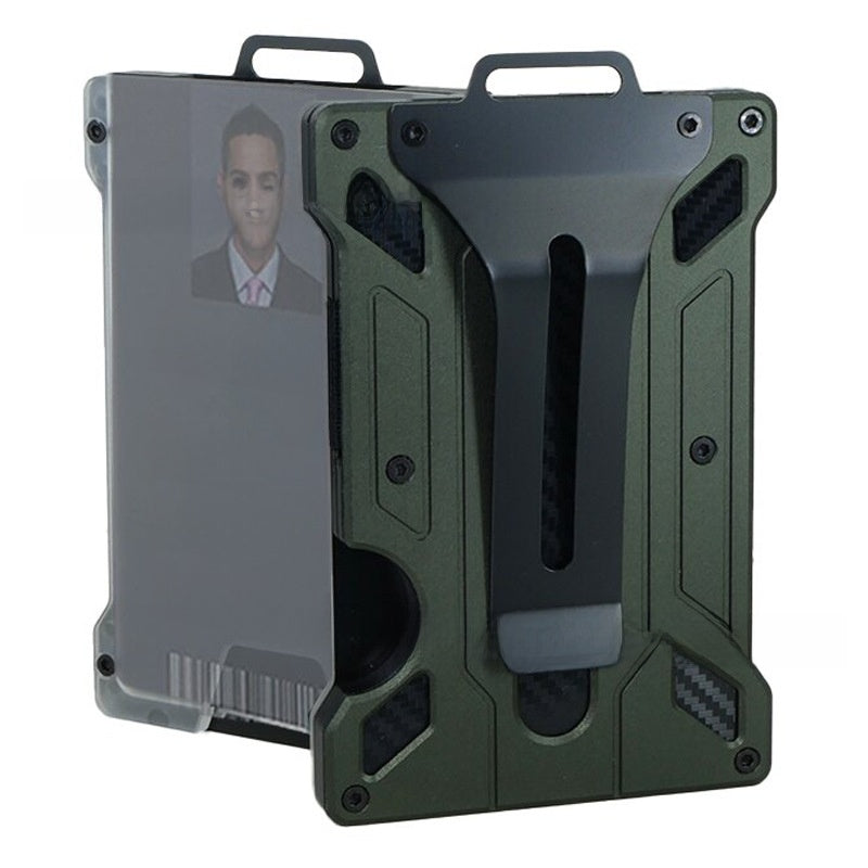 Aluminum alloy business card holder