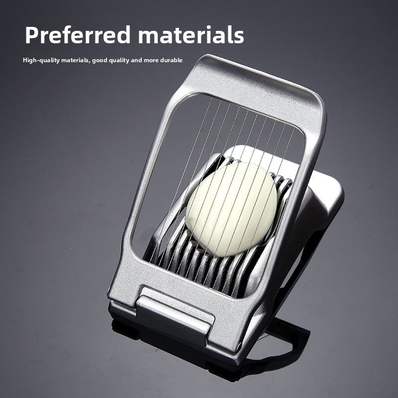 Aluminum Alloy Egg Slicer Multifunctional Ham Slicer for Kitchen