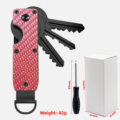 Aluminum Alloy Key Organizer with Screwdriver
