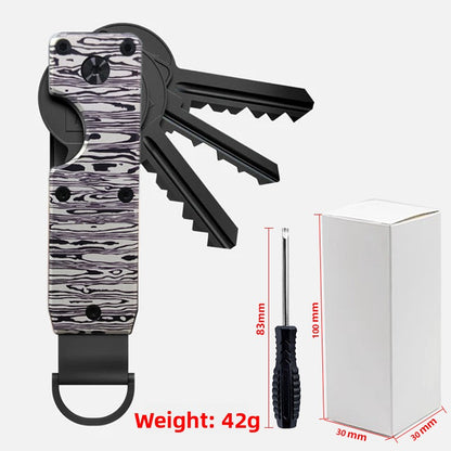 Aluminum Alloy Key Organizer with Screwdriver