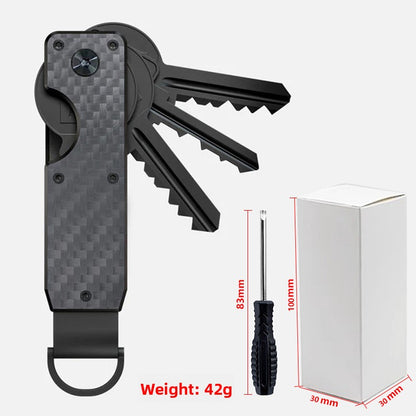 Aluminum Alloy Key Organizer with Screwdriver