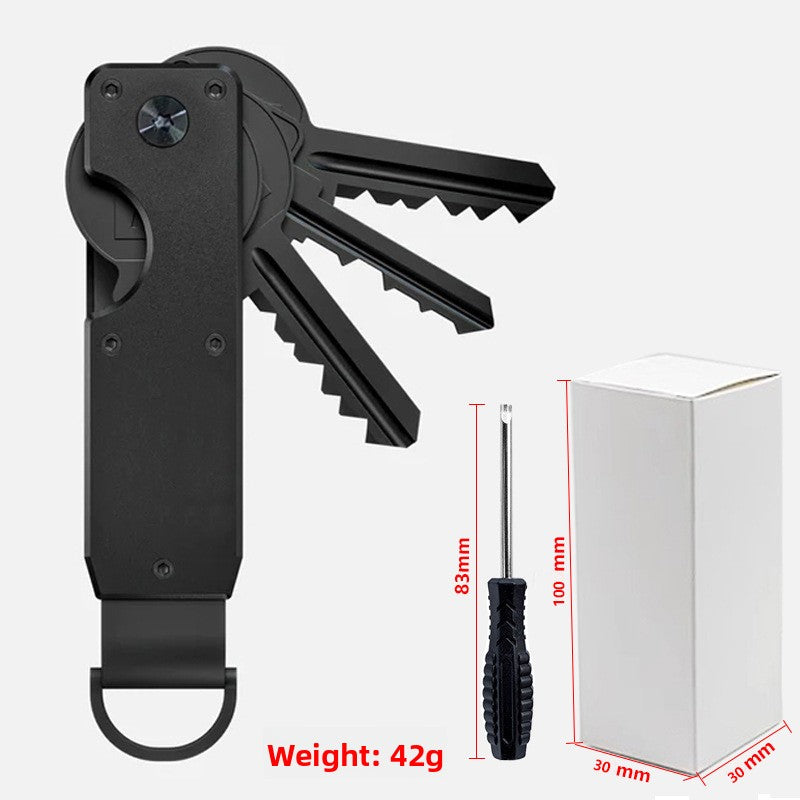 Aluminum Alloy Key Organizer with Screwdriver