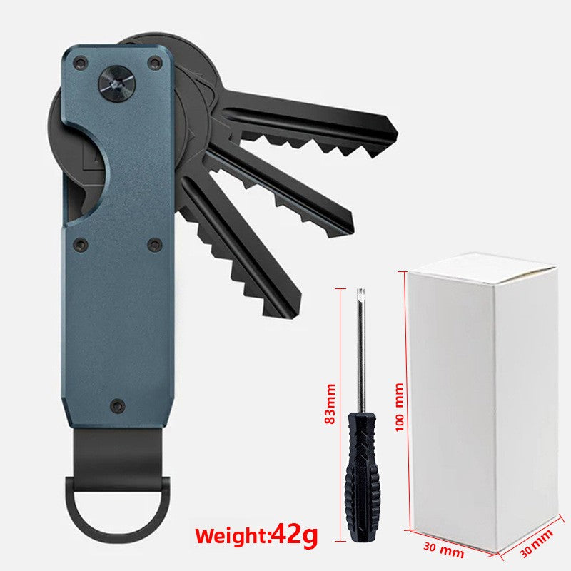 Aluminum Alloy Key Organizer with Screwdriver
