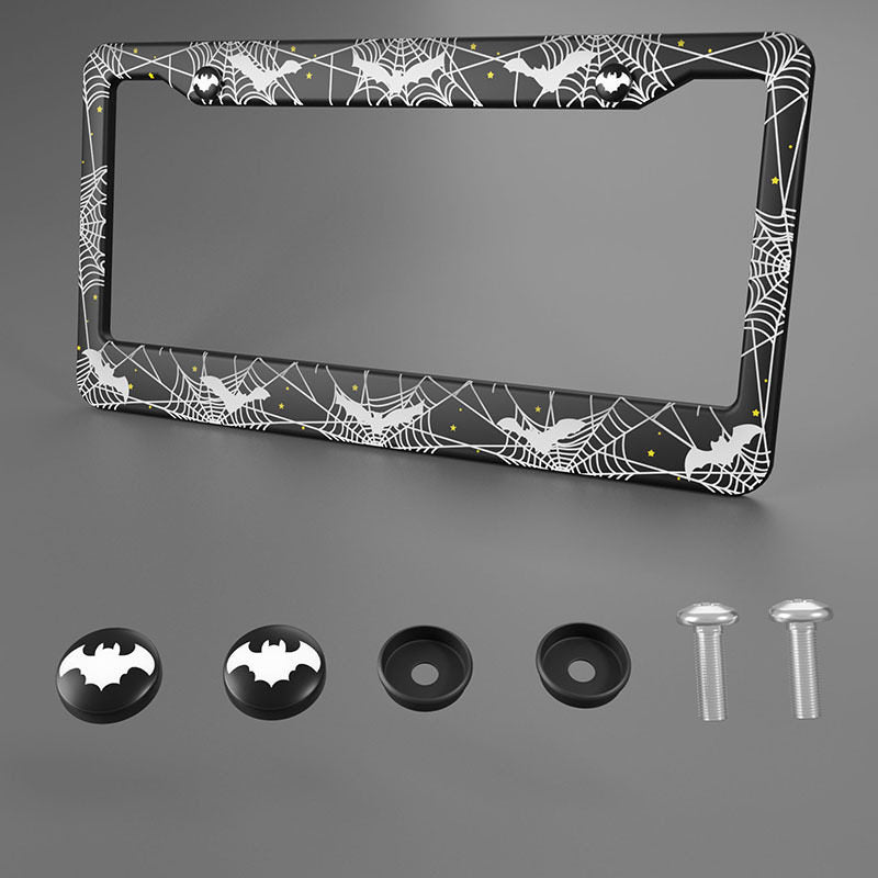 Aluminum Alloy License Plate Frame with Decorative Designs