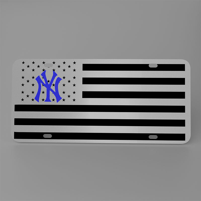 Aluminum Alloy License Plate Frame with Decorative Designs