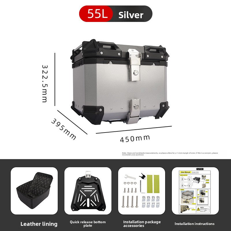 Aluminum Alloy Motorcycle Tail Box Storage