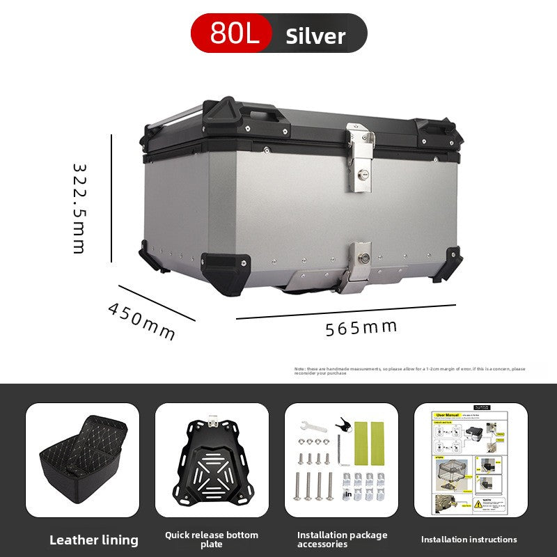Aluminum Alloy Motorcycle Tail Box Storage