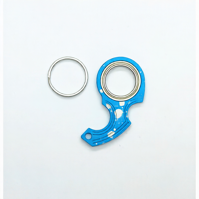 Aluminum Alloy Rotating Keychain Spinner for Stress Relief