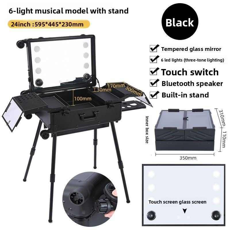 Aluminum Alloy Specialized Touch-up Artist Cosmetic Case