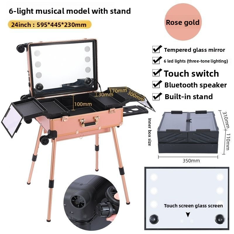 Aluminum Alloy Specialized Touch-up Artist Cosmetic Case