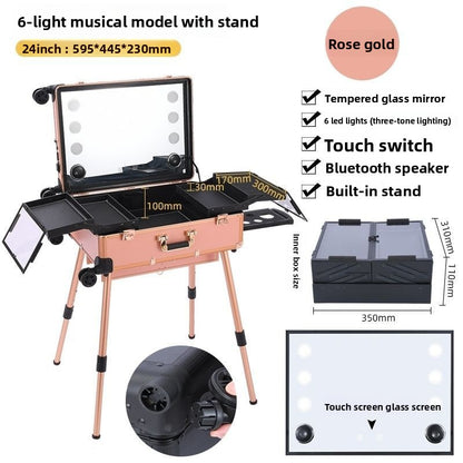 Aluminum Alloy Specialized Touch-up Artist Cosmetic Case