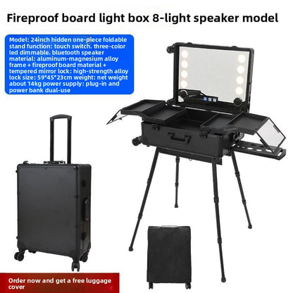 Aluminum Alloy Specialized Touch-up Artist Cosmetic Case