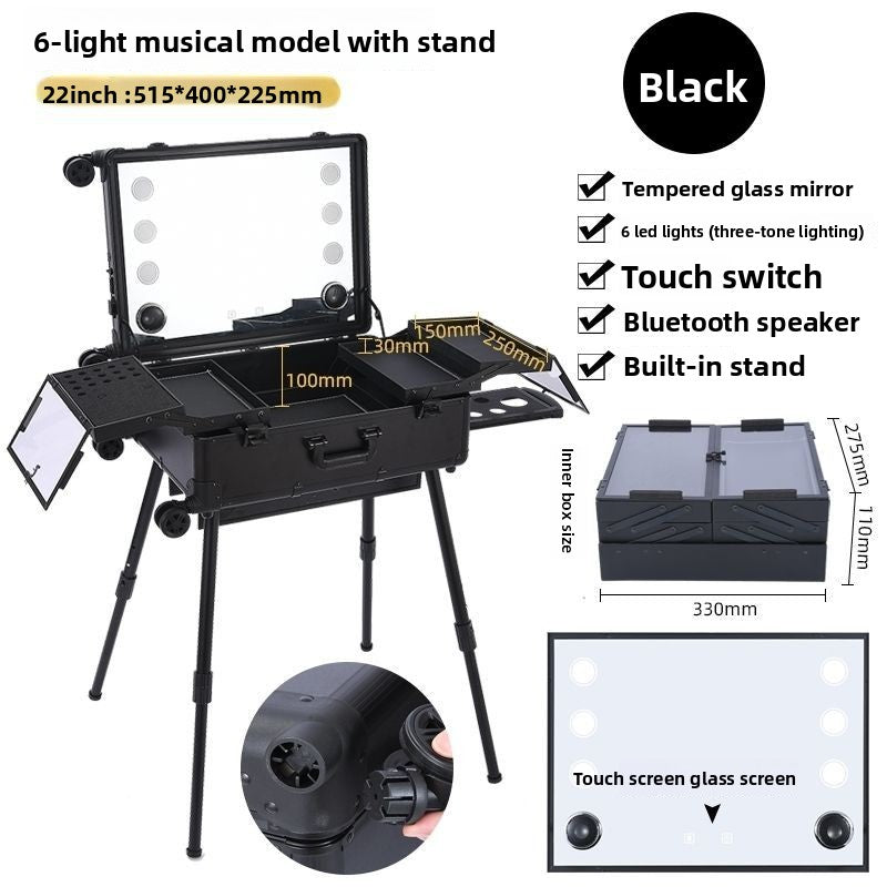Aluminum Alloy Specialized Touch-up Artist Cosmetic Case