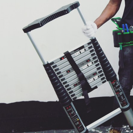 Aluminum Alloy Telescopic Ladder with Pole Washer