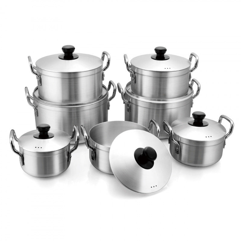 Aluminum Cookware Set 16-28cm Non-Stick Soup Pots