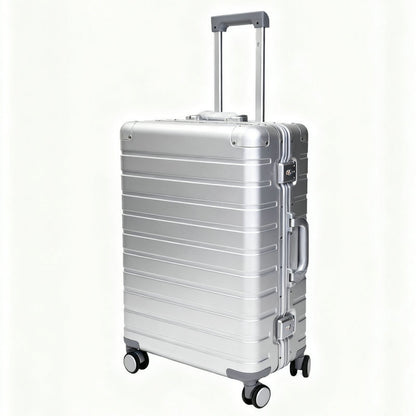 Aluminum-frame suitcase