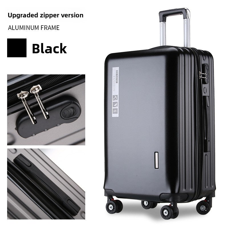 Aluminum Frame Travel Suitcase with USB Charging Port